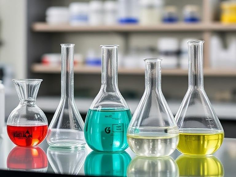 Introduction Glassware in Laboratory with Names