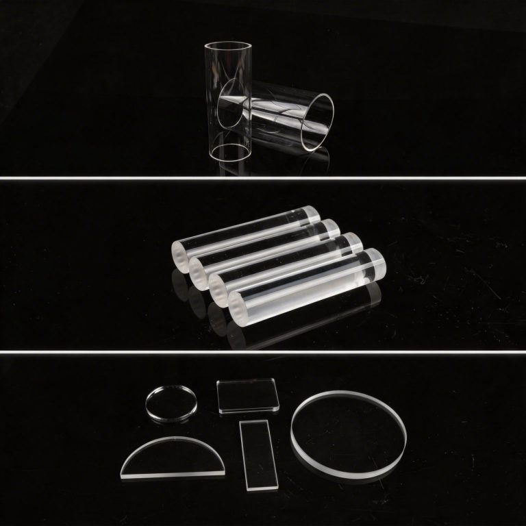 GE124 optical quartz window high homogeneity low defect fused silica