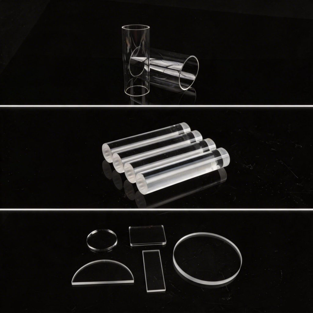 Heraeus HSQ300 HSQ330 HSQ330S HSQ400 fused silica custom fabrication
